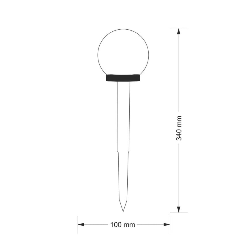 LED Saules enerģijas lampa KULA LED/1,2V IP44