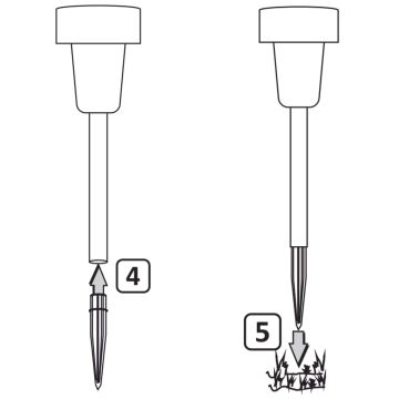 LED Saules enerģijas lampa STIK LED/1,2V IP44