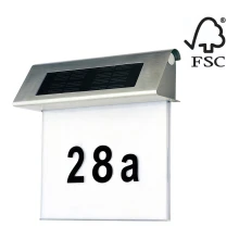 LED Saules enerģijas mājas numurs LED/2x0,07W/2,4V IP44 - FSC sertifikāts