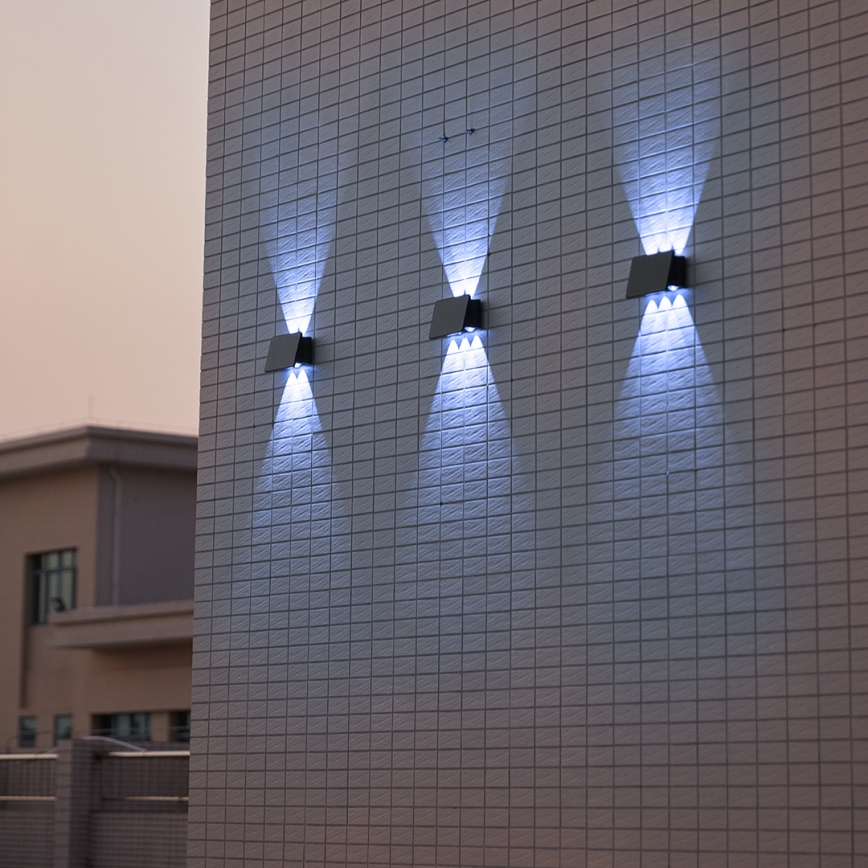 LED Saules enerģijas sienas lampa ALF LED/4W/3,2V 6000K IP54 melna