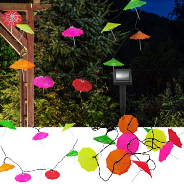 LED Saules enerģijas virtene 10xLED/1,2V IP44 umbrellas