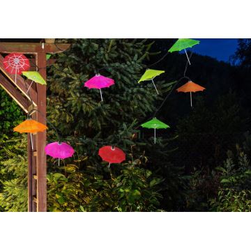 LED Saules enerģijas virtene 10xLED/1,2V IP44 umbrellas