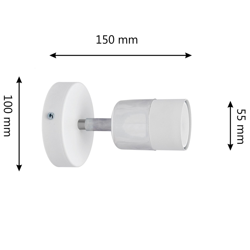 LED Sienas starmetis TUBSSON 1xGU10/6,5W/230V balta/spīdīgi hromēts