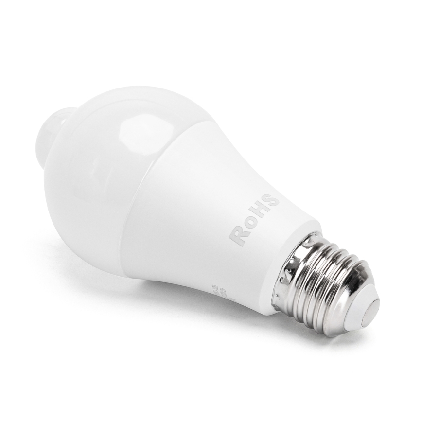 LED Spuldze ar kustību un krēslas sensoru A60 E27/12W/230V 3000K - Aigostar