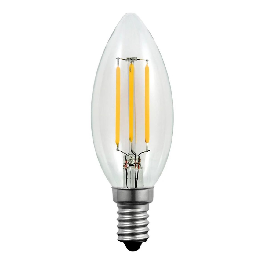 LED Spuldze C37 E14/4W/230V 3000K