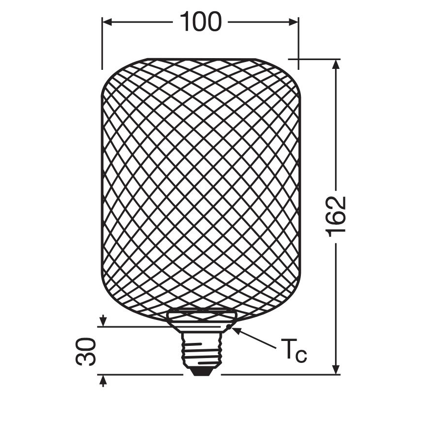 LED Spuldze DECOR FLAT E27/3,5W/230V 2700K melna - Osram