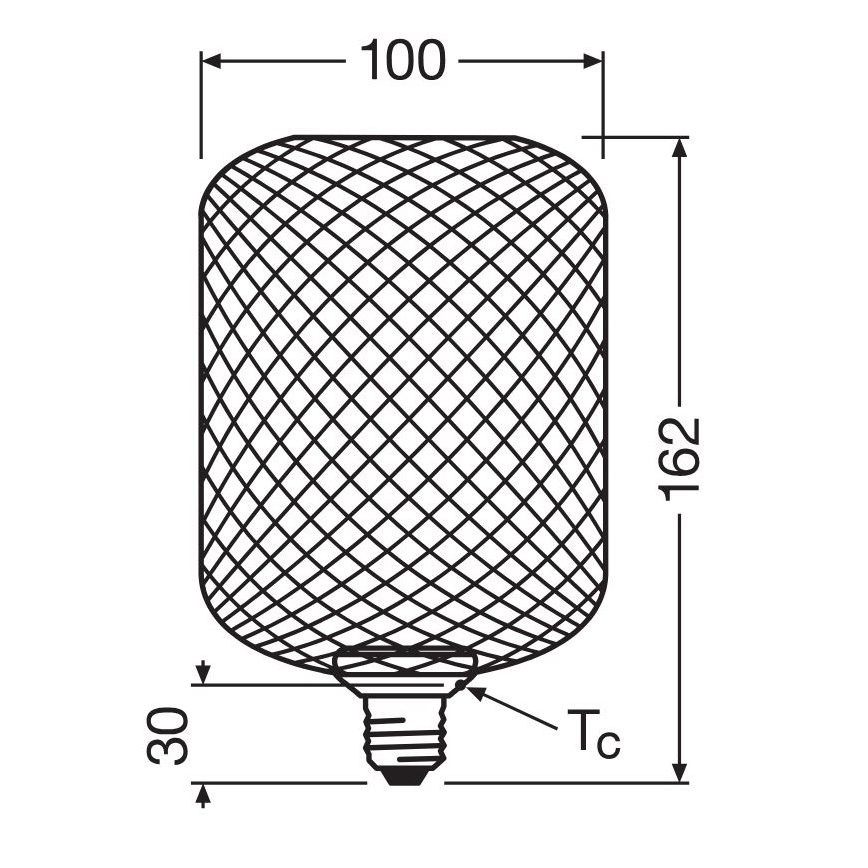 LED Spuldze DECOR FLAT E27/3,5W/230V 2700K zelta - Osram