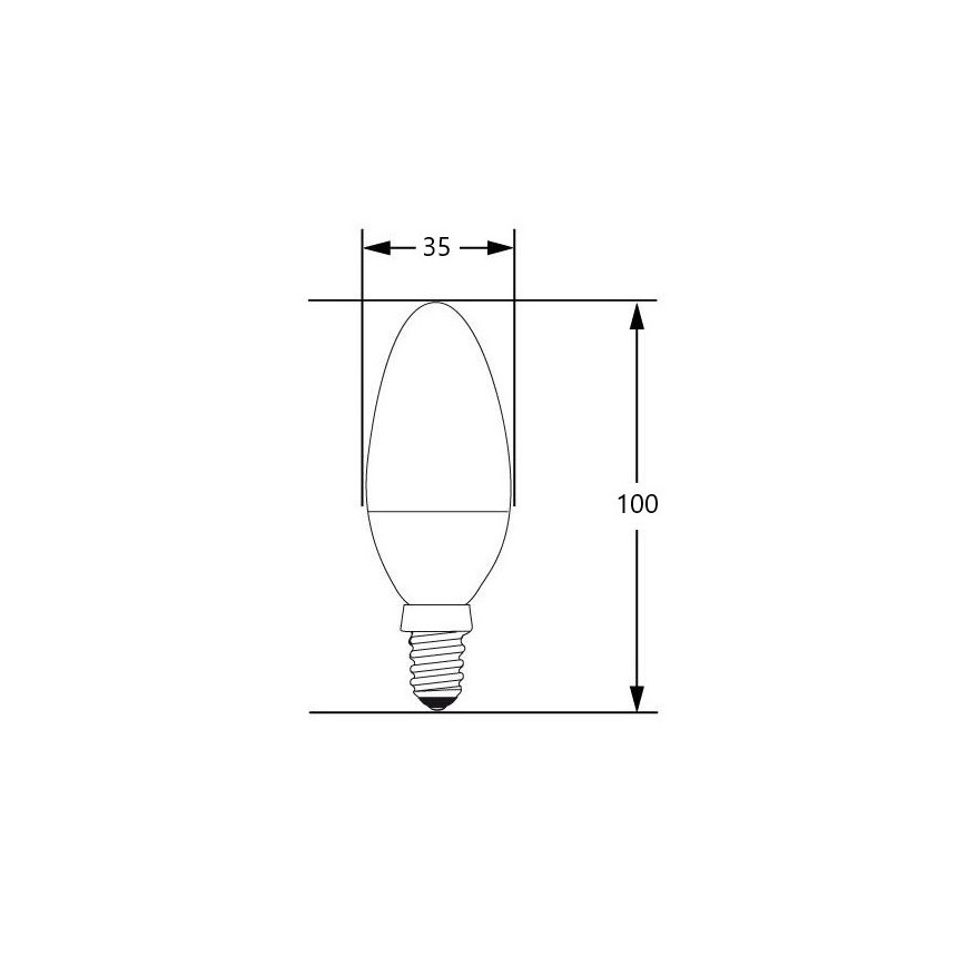 LED Spuldze E14/4W/230V 2700-3000K