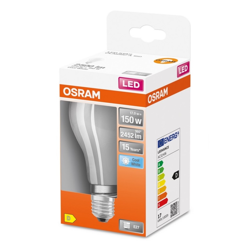 LED Spuldze E27/17W/230V 4000K - Osram
