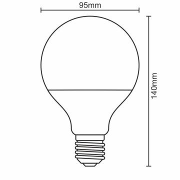 LED Spuldze E27/18W/165-265V 3000K