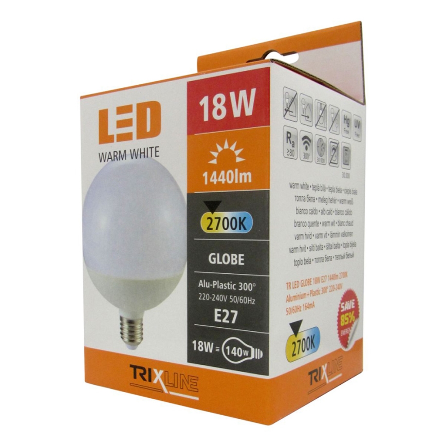 LED spuldze E27/18W/230V 2700K