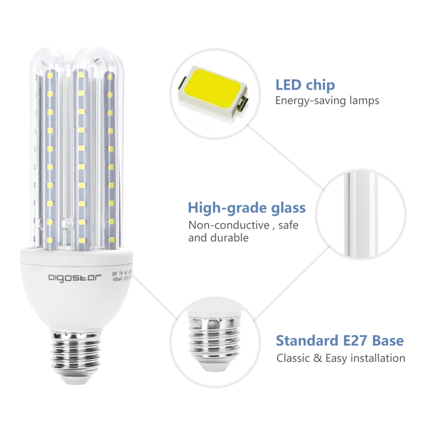 LED Spuldze E27/23W/230V 6500K - Aigostar