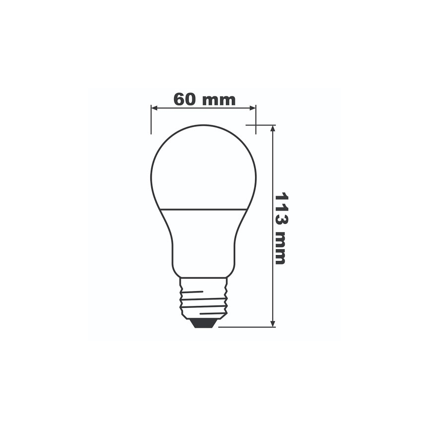 LED Spuldze ECO E27/8,5W/230V 4000K 806lm