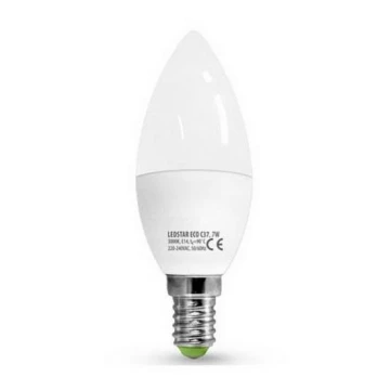 LED Spuldze ECOLINE C37 E14/7W/230V 3000K -  Brilagi