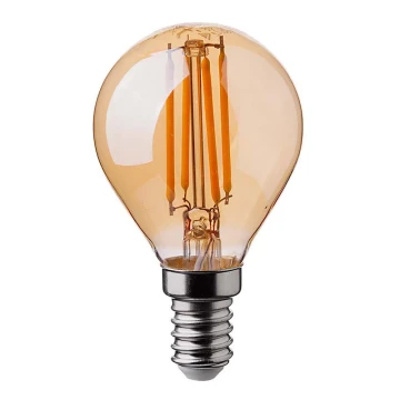 LED Spuldze FILAMENT AMBER P45 E14/4W/230V 2200K