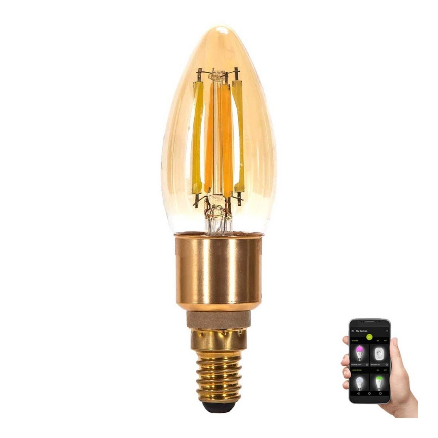 LED Spuldze FILAMENT C35 E14/4,5W/230V 2700-6500K - Aigostar