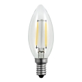 LED Spuldze FILAMENT C37 E14/2W/230V 3000K