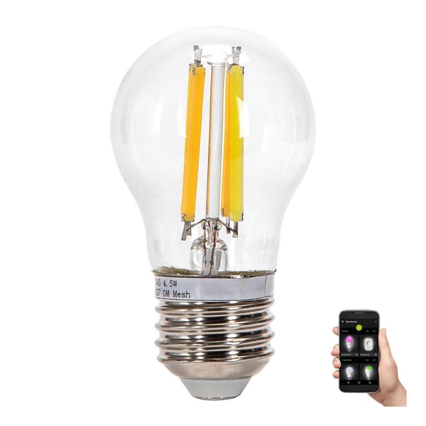 LED Spuldze FILAMENT G45 E27/4,5W/230V 2700-6500K - Aigostar