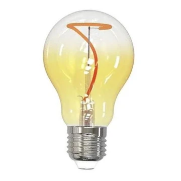 LED Spuldze FILAMENT SHAPE A60 E27/4W/230V 1800K dzeltena