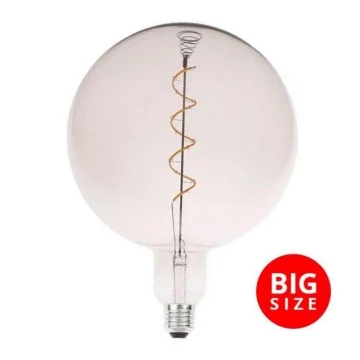 LED Spuldze FILAMENT SPIRAL SMOKE G200 E27/4W/230V 2000K