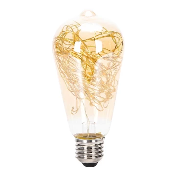 LED Spuldze FILAMENT ST64 E27/1,2W/230V 2500K - Aigostar