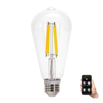 LED Spuldze FILAMENT ST64 E27/6W/230V 2700-6500K - Aigostar