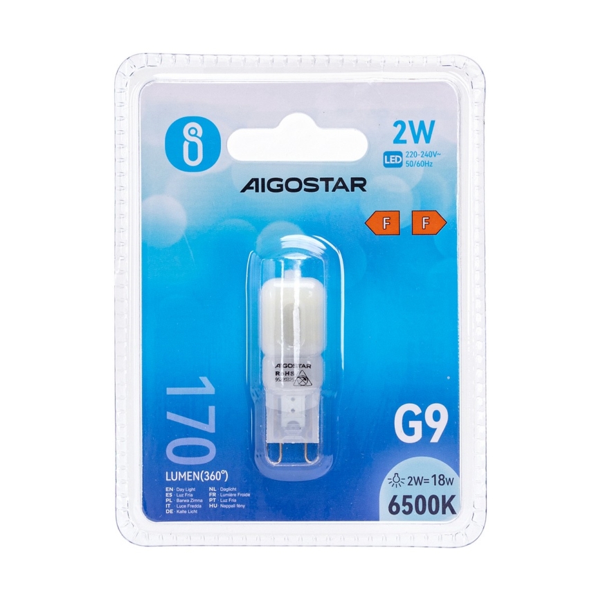 LED Spuldze G9/2W/230V 6500K - Aigostar