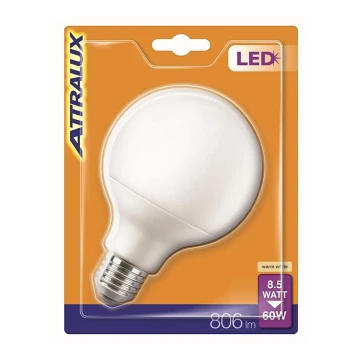 LED Spuldze G95 E27/8,5W/230V 2700K - Attralux