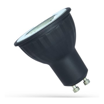 LED Spuldze GU10/6W/230V 3000K melna