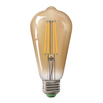 LED spuldze LEDSTAR AMBER ST64 E27/10W/230V 2200K