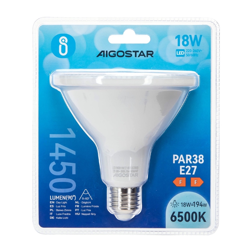 LED Spuldze PAR38 E27/18W/230V 6500K - Aigostar