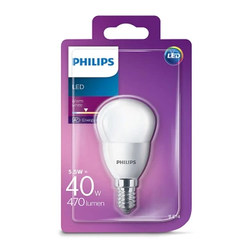 LED Spuldze Philips E14/5,5W/230V 2700K