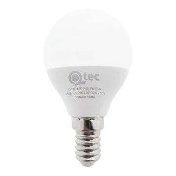 LED Spuldze Qtec P45 E14/5W/230V 2700K