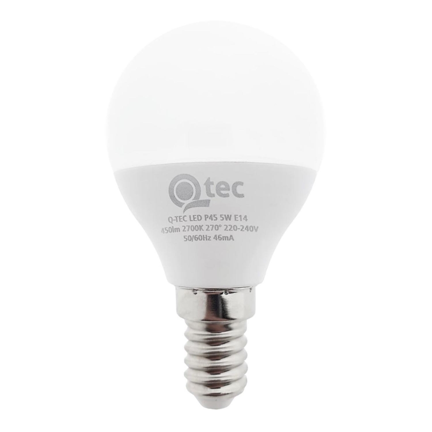 LED Spuldze Qtec P45 E14/5W/230V 2700K