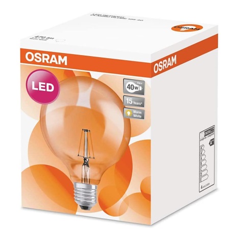LED Spuldze RETROFIT E27/4W/230V 2700K - Osram