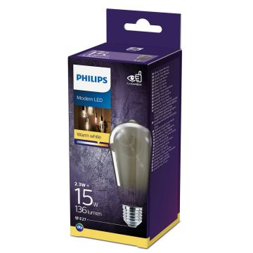 LED Spuldze SMOKY VINTAGE Philips ST64 E27/2,3W/230V