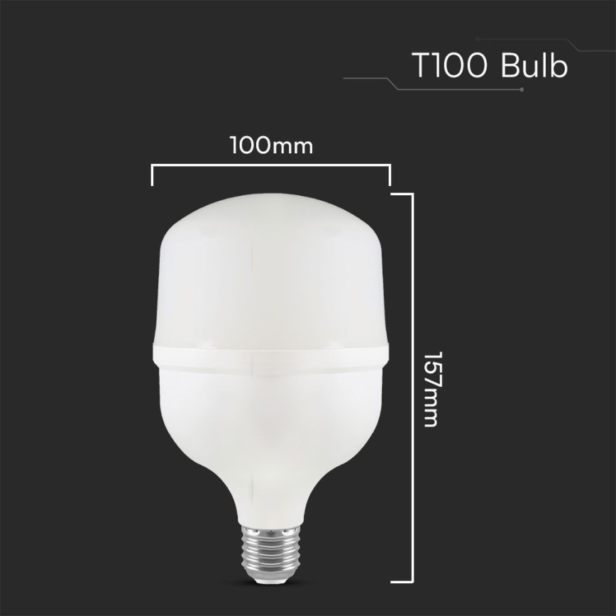 LED Spuldze T100 E27/30W/230V 6500K