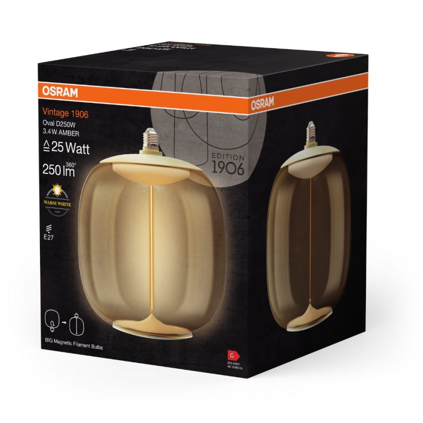 LED Spuldze VINTAGE FILAMENT E27/3,4W/230V 2700K - Osram