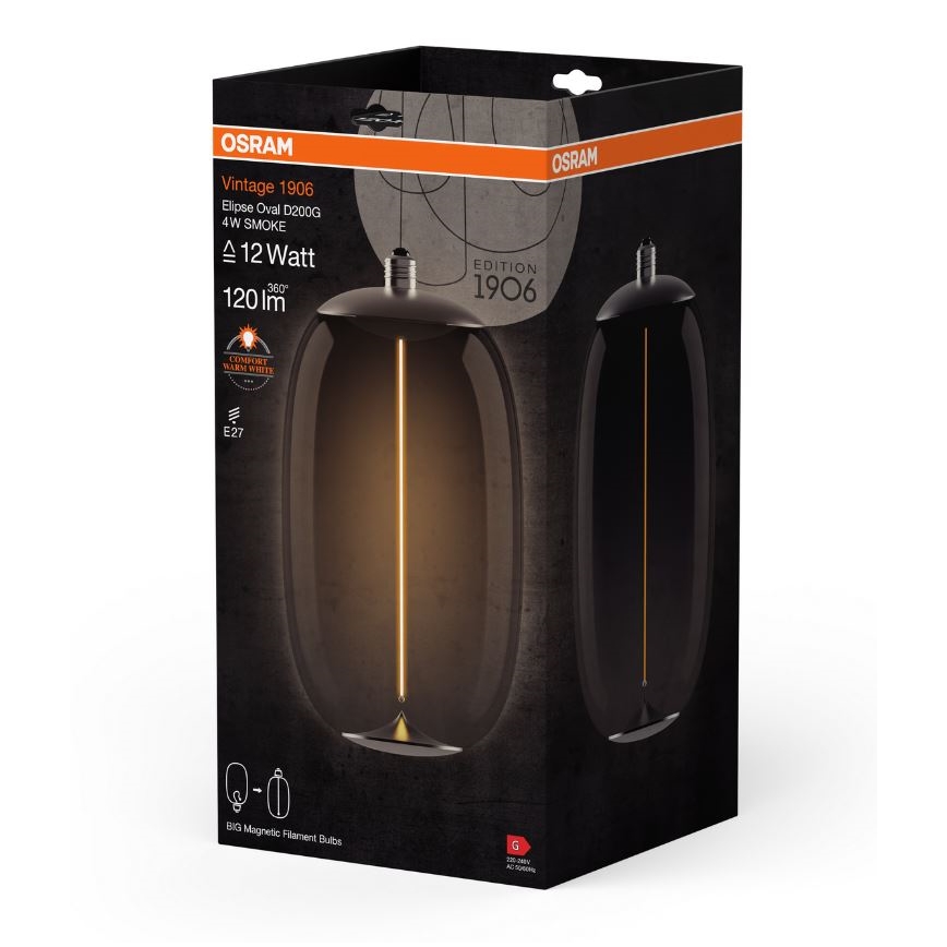 LED Spuldze VINTAGE FILAMENT E27/4W/230V 2700K tonēta - Osram