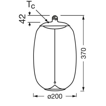 LED Spuldze VINTAGE FILAMENT E27/4W/230V 2700K tonēta - Osram