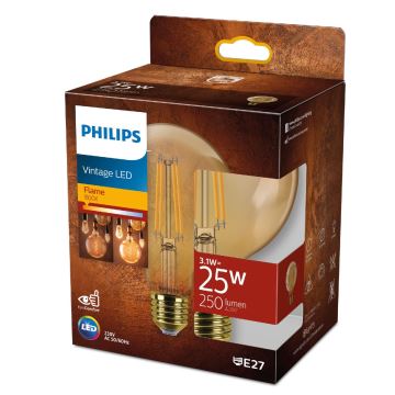 LED Spuldze VINTAGE Philips G95 E27/3,1W/230V 1800K