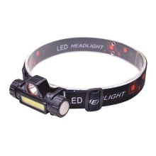 LED Uzlādējams galvas lukturis LED/3W/COB/USB