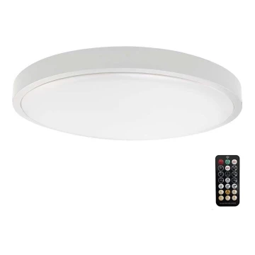 LED Vannas istabas griestu lampa ar sensoru LED/24W/230V 4000K IP44 balta + tālvadības pults
