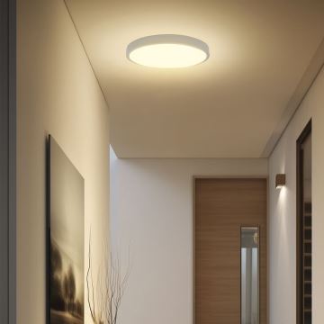 LED Vannas istabas griestu lampa ar sensoru LED/24W/230V IP44 4000K d. 35 cm balta + tālvadības pults