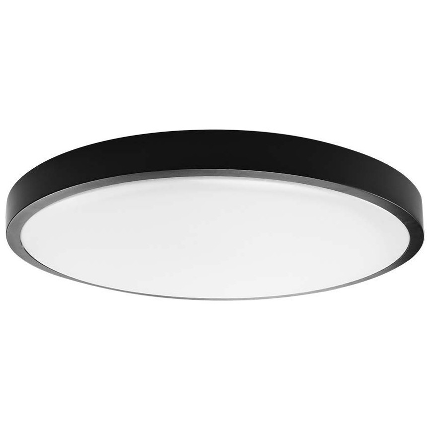 LED Vannas istabas griestu lampa LED/18W/230V IP44 3000K d. 25 cm melna