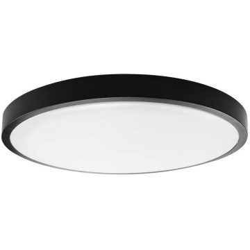 LED Vannas istabas griestu lampa LED/18W/230V IP44 4000K d. 25 cm melna