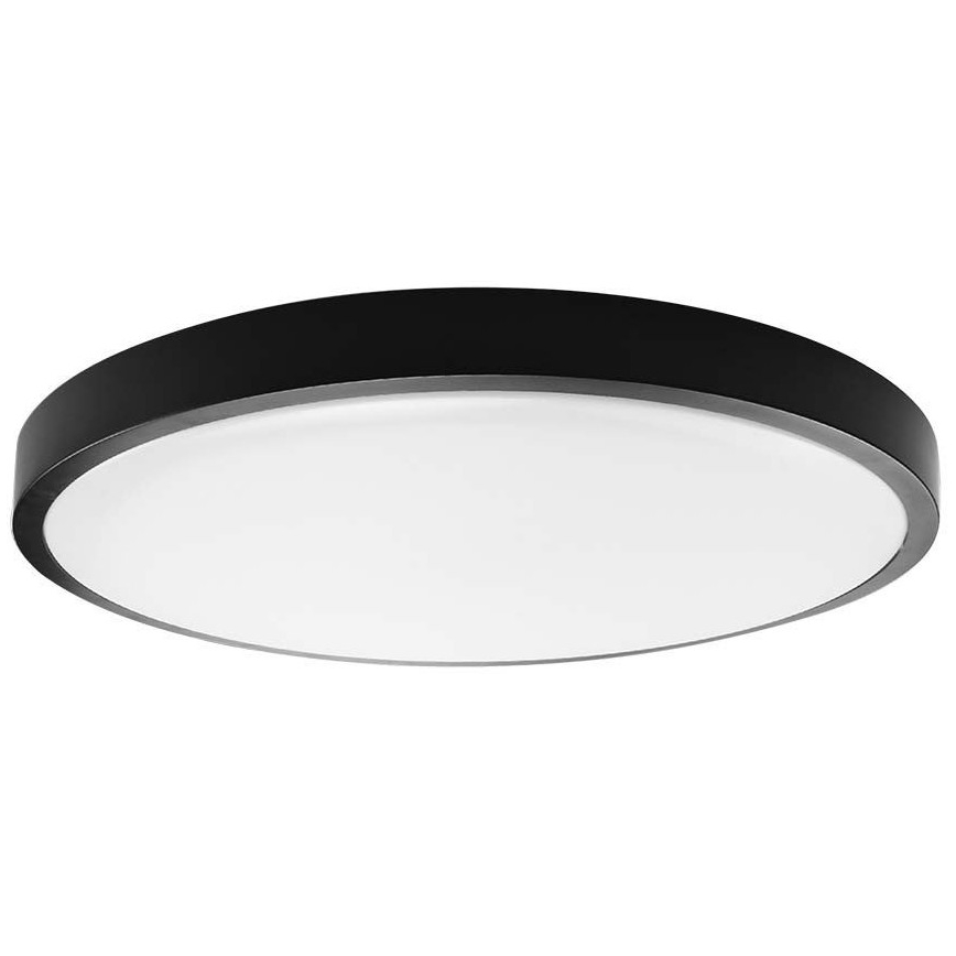 LED Vannas istabas griestu lampa LED/18W/230V IP44 4000K d. 25 cm melna