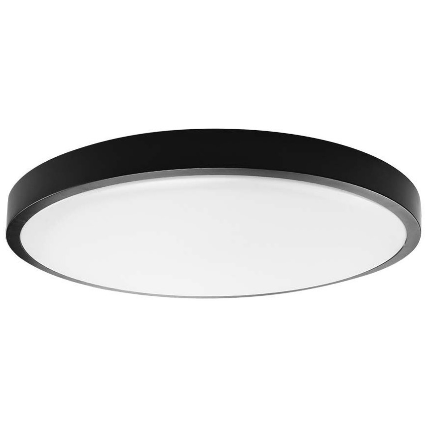 LED Vannas istabas griestu lampa LED/36W/230V IP44 4000K d. 35 cm melna