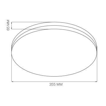 LED vannas istabas griestu lampa MOON LED/18W/230V hroms IP44