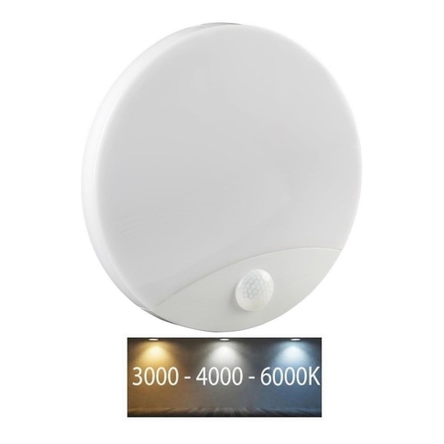 LED Vannas istabas sienas lampa ar sensoru SAMSUNG CHIP LED/15W/230V 3000/4000/6000K IP44 balta